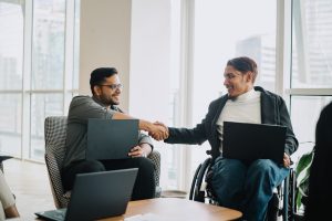 Disabled person happy to learn about NDIS Home loans