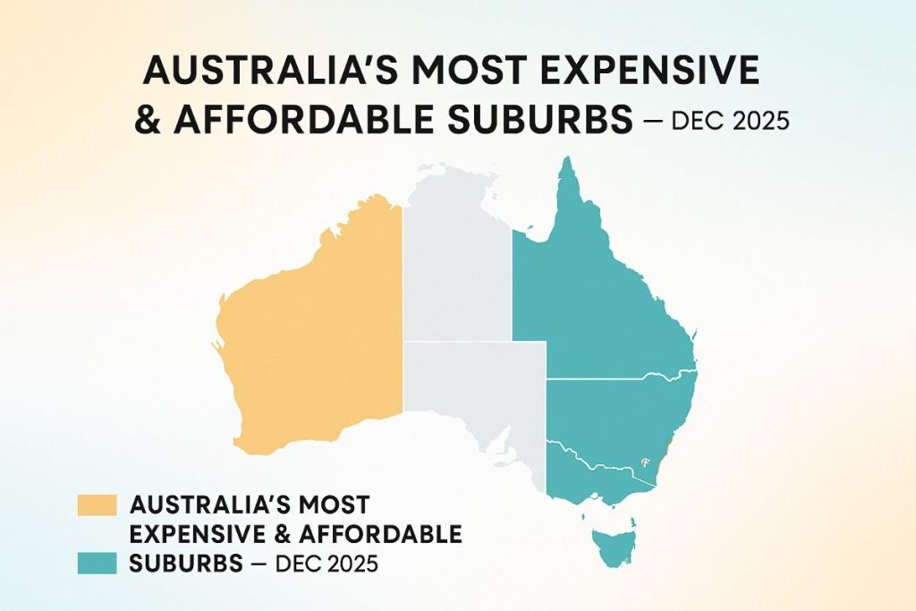 national most affordable and most expensive suburbs Australia