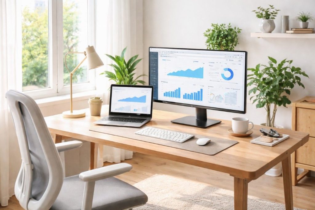 ergonomic work from home setup