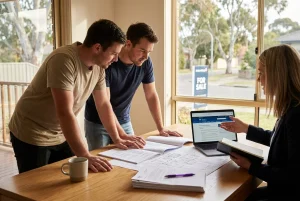 Professional header image for educational tutorial: First Home Buyers Grant: Every Grant and Scheme Available...